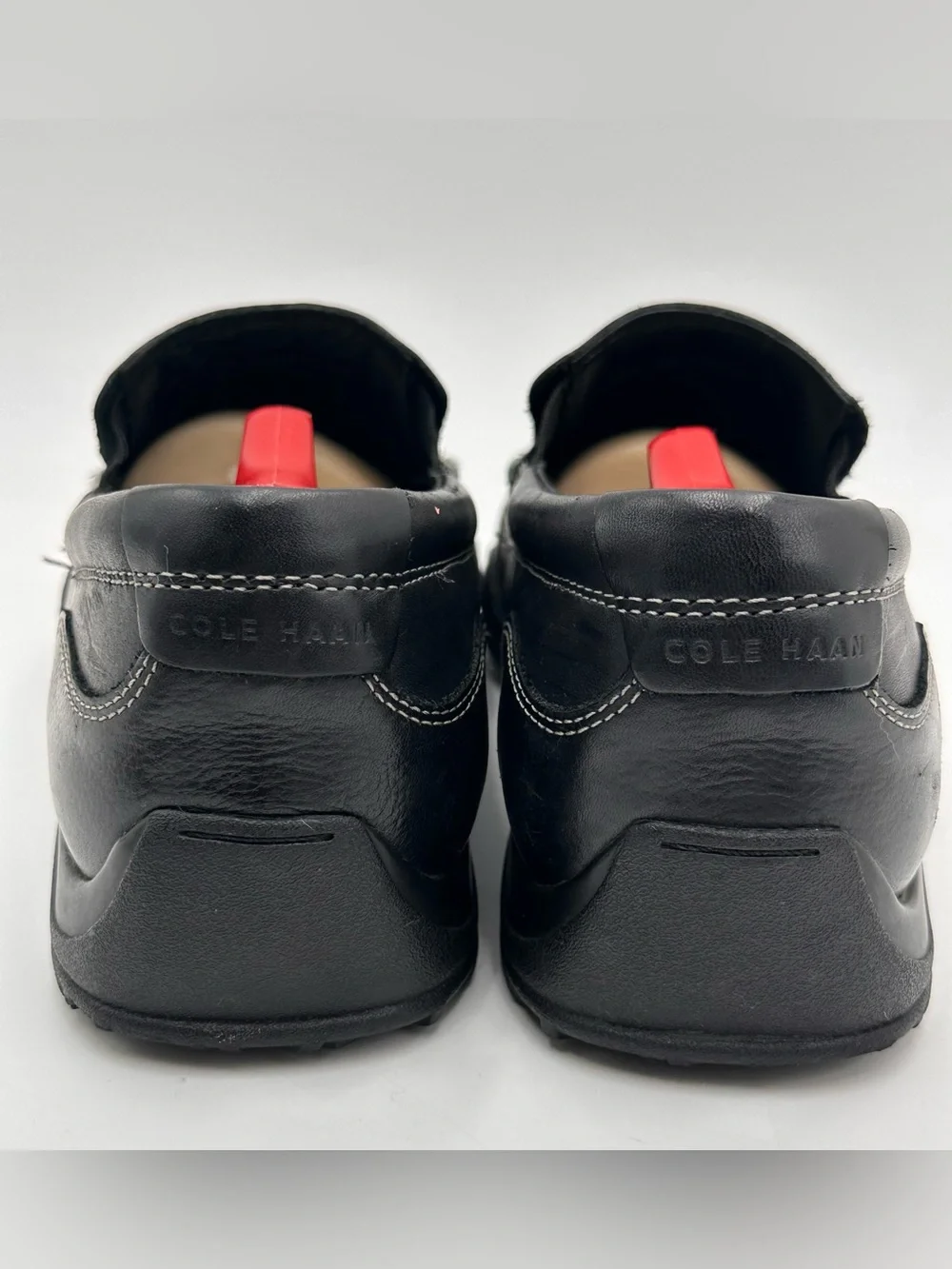 COLE HAAN HUGHES GRAND OS VENETIAN LOAFERS MENS SZ 10 BLACK COMFORT MOC SHOES
